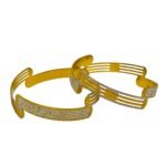 Gold and Silver Plated Open Cuff Bangles