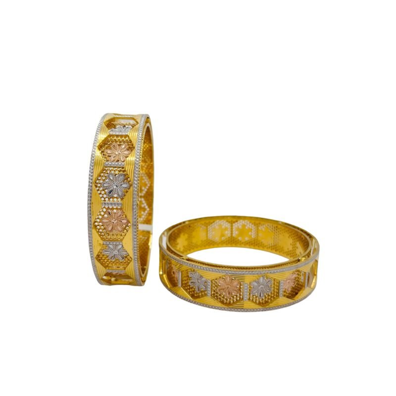 Hexagon Design Bangles