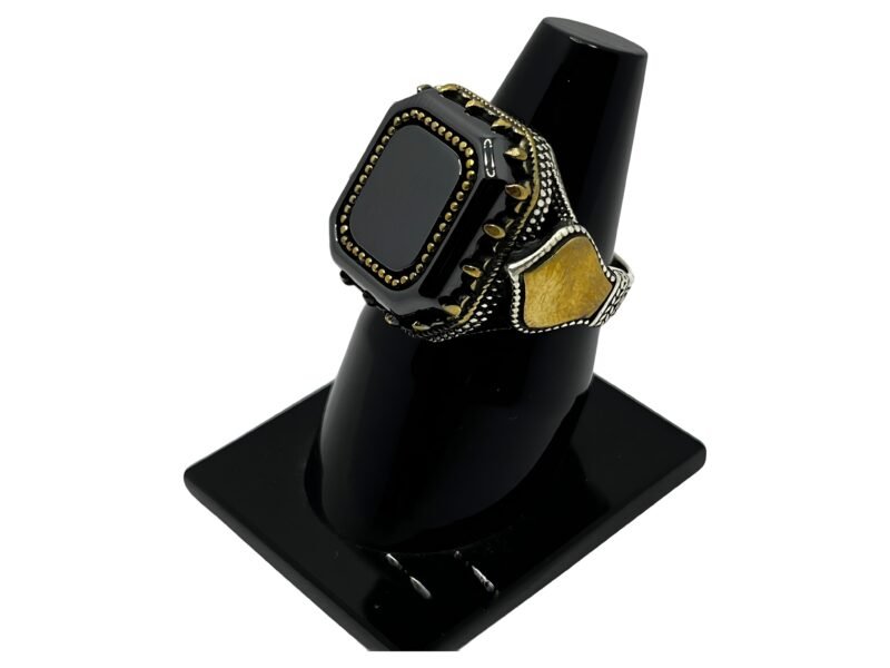 Turkish Black and gold ring