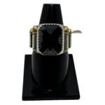 Turkish-Style Silver Ring with Bold Black Gemstone