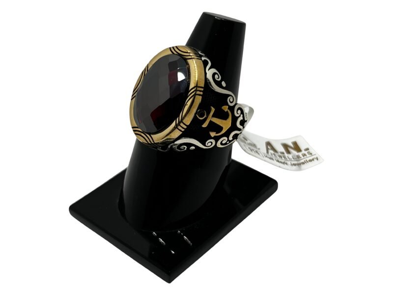 Men's Ring with Black Stone