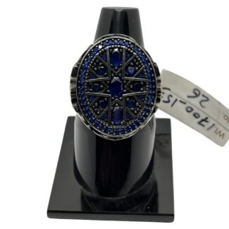Turkish Style Blue Stones Men's Ring